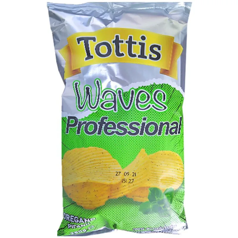 Chips Ρίγανη 280gr TOTTIS WAVES PRO 15τμχ/κιβ