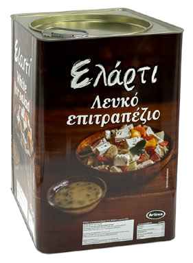 Λευκό Τυρί Επιτραπέζιο Δοχείο ΕΛΑΡΤΙ ⁓15kgr