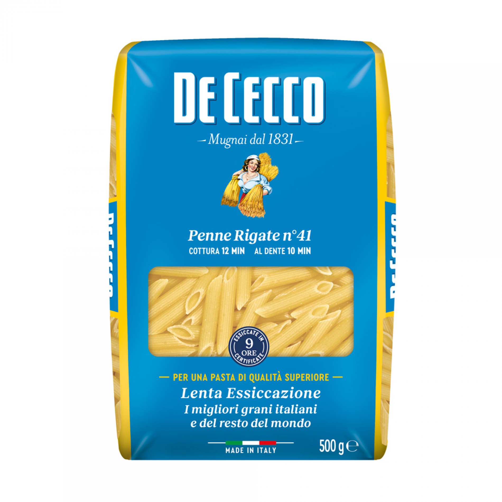 Ζυμαρικά Penne Rigate no. 41 De Cecco 500gr