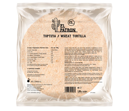 Τορτίγια Σταρένια 25cm/18τμχ EL PATRON