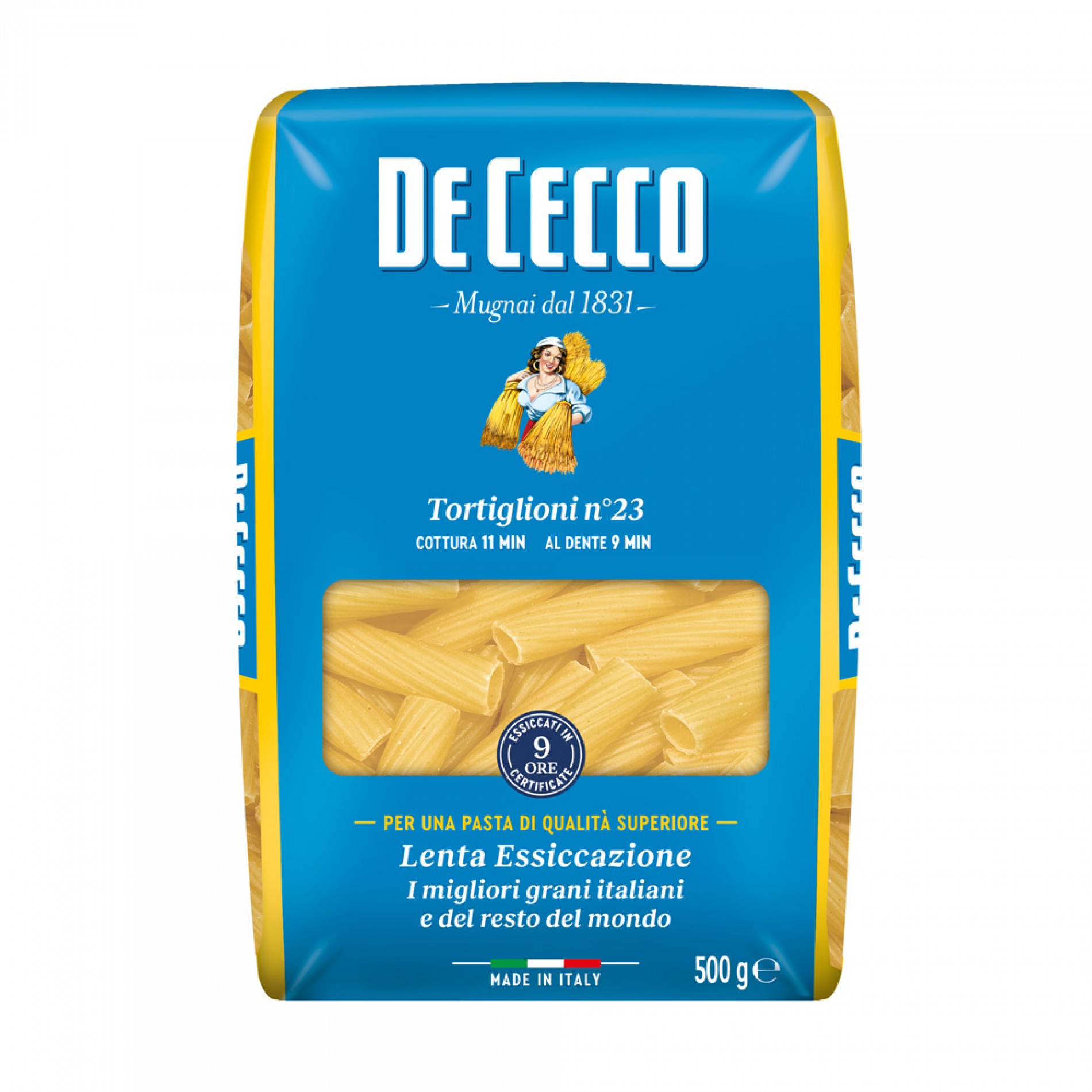 Ζυμαρικά Tortiglioni no. 23 De Cecco 500gr