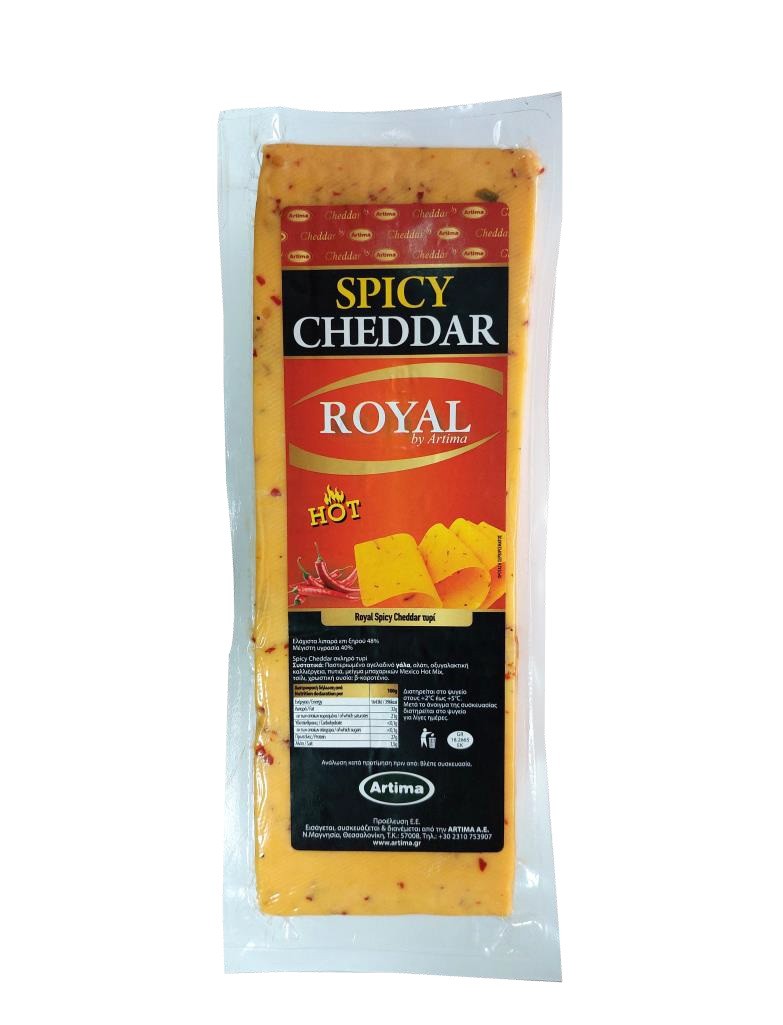 Cheddar Red Spicy 48% ROYAL ⁓3kgr