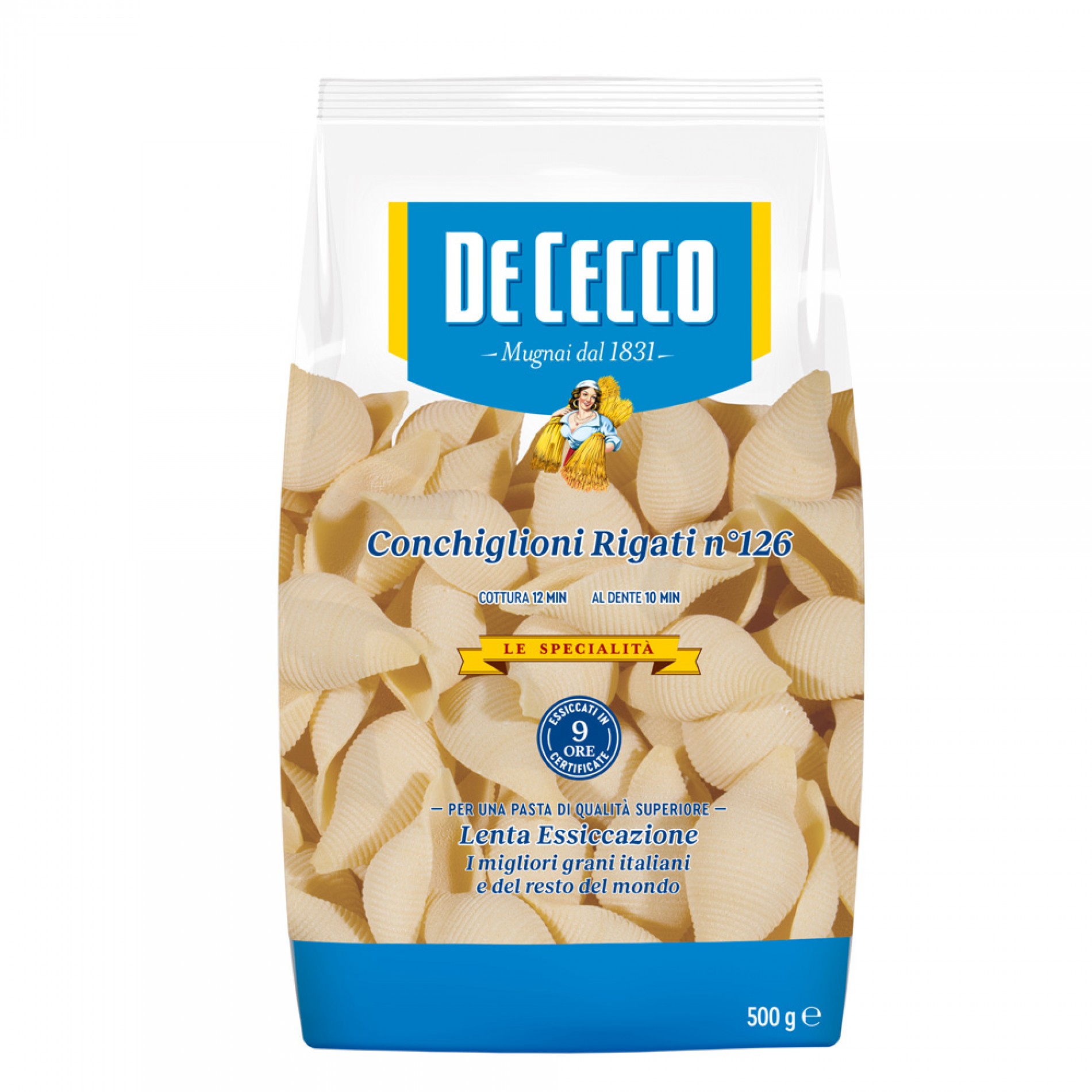 Ζυμαρικά Conchiglioni Rigati De Cecco 500gr